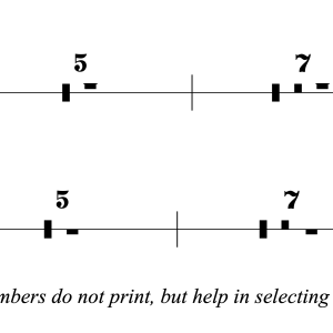 Percussion Multi Measure Rest Symbols(Shape Library)